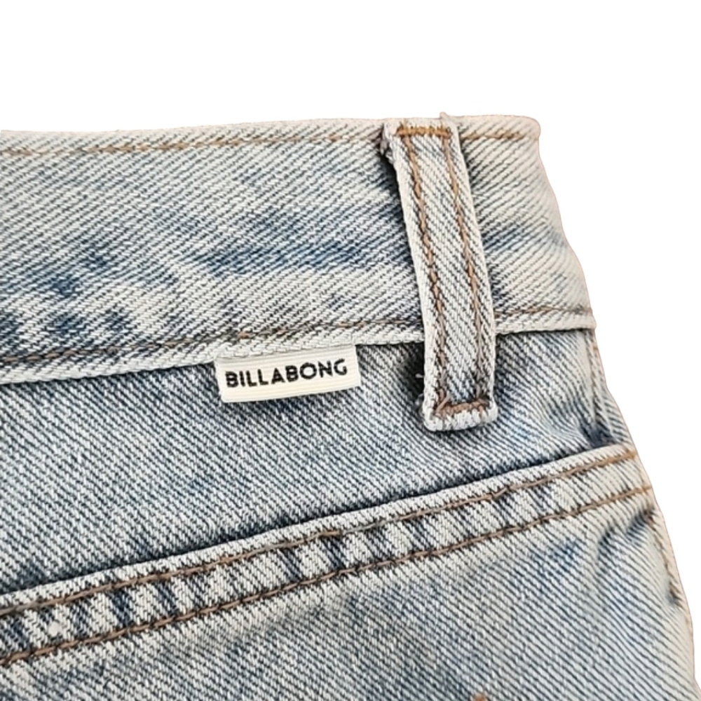 BILLABONG Drift Away Cut Off Jean Shorts 28 Surfside Wash Jeans Ripped Destroyed - Picture 10 of 15